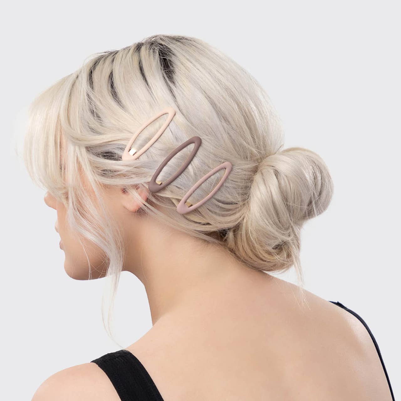 Enamel Snap Clips 4pc- Terracotta