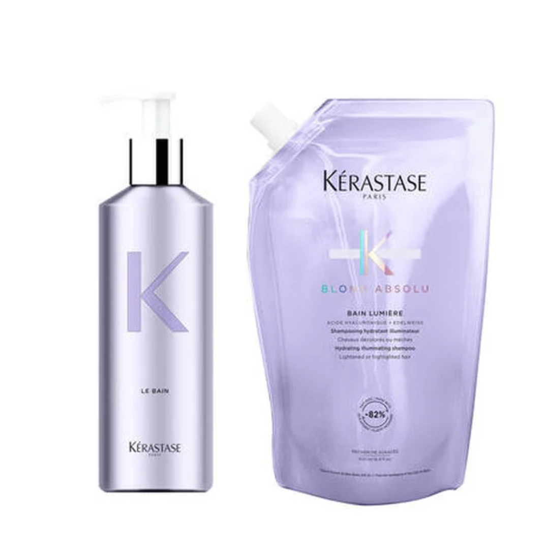 Kerastase Blond Absolu Bain Lumière Shampoo Refill Bundle