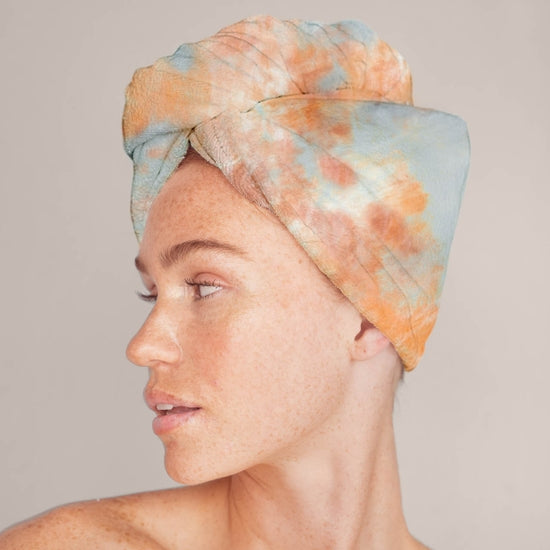 Kitsch Microfiber Hair Towel - Sunset Tie Dye