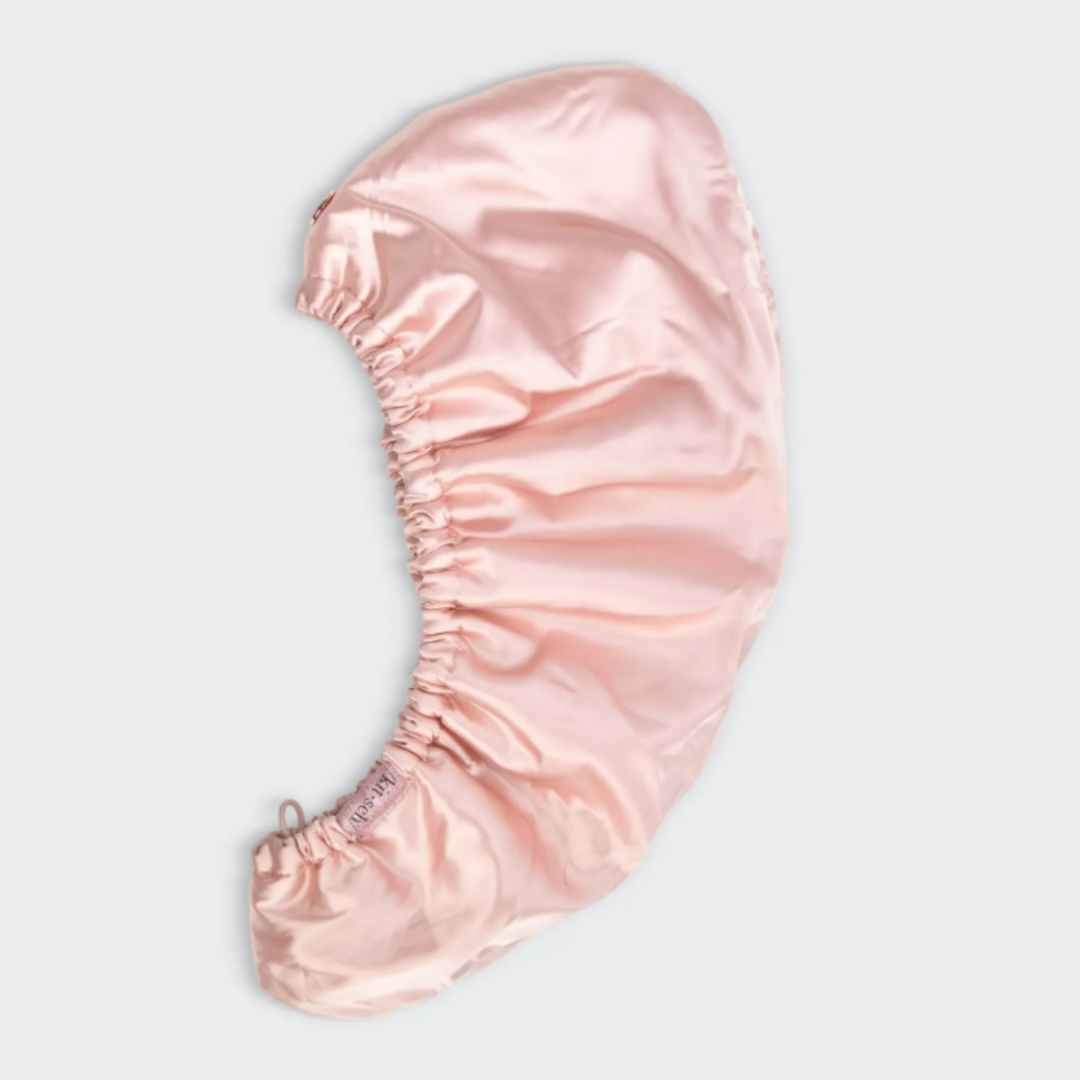 Kitsch Satin Wrapped Hair Towel - Blush