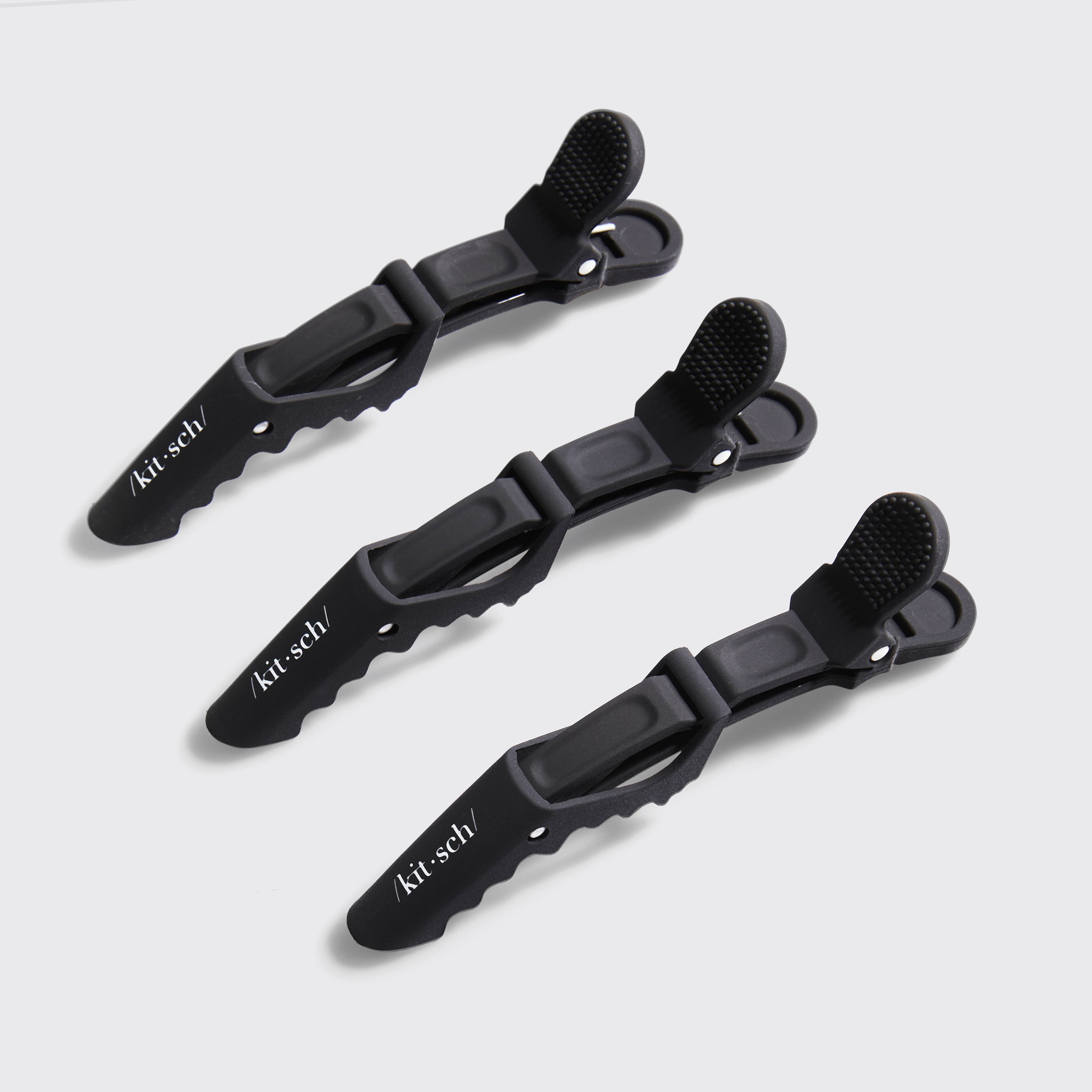 No Slip Crocodile Clip 3pc - Black – Luxe Beauty Company