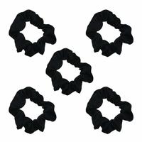 Kitsch Satin Sleep Scrunchies 5pc - Black