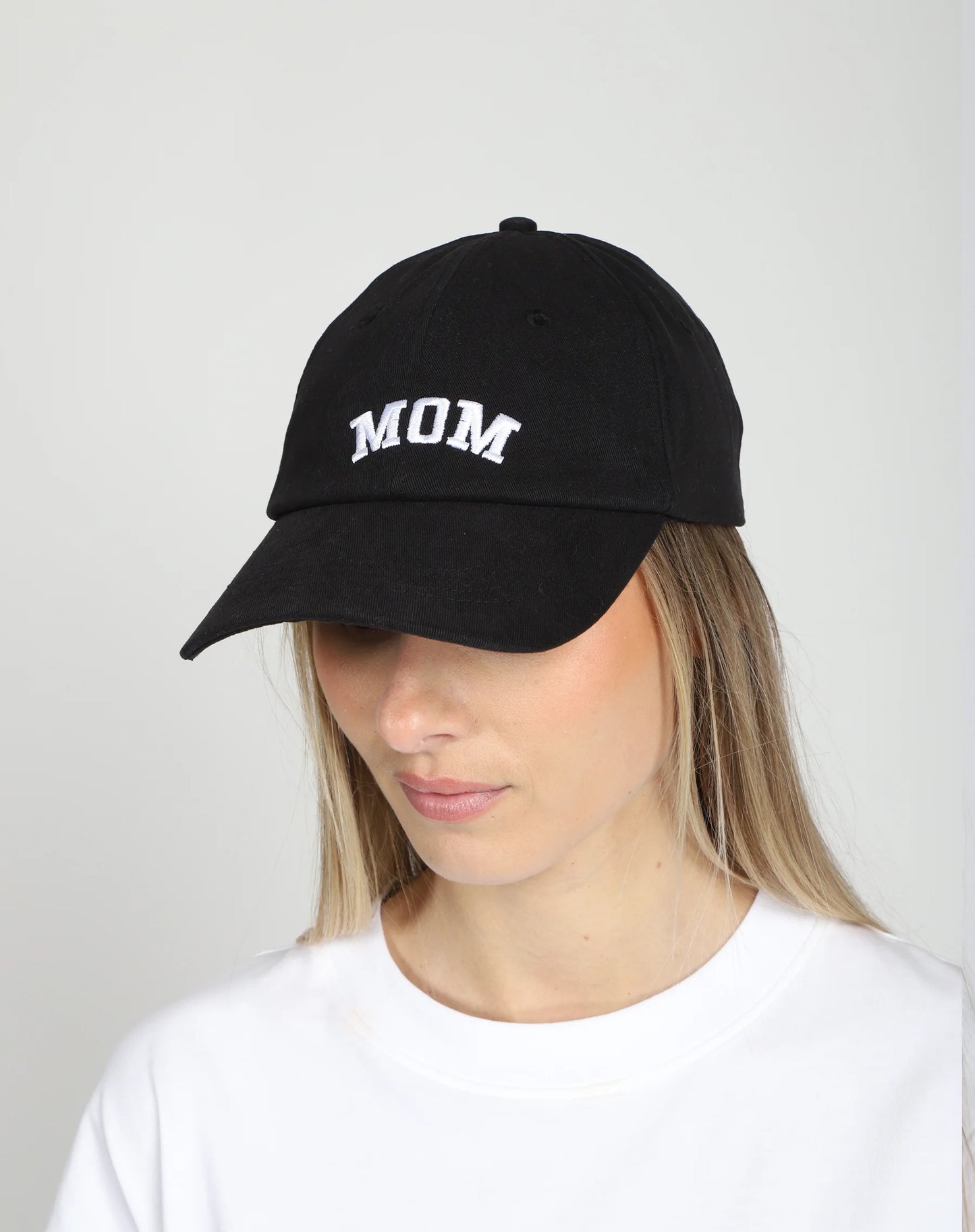 The "MOM" Baseball Cap | Sage or Black Brunette the Label