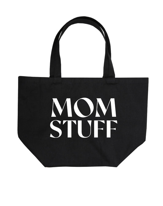 "MOM STUFF" Tote Bag | Black Brunette the Label