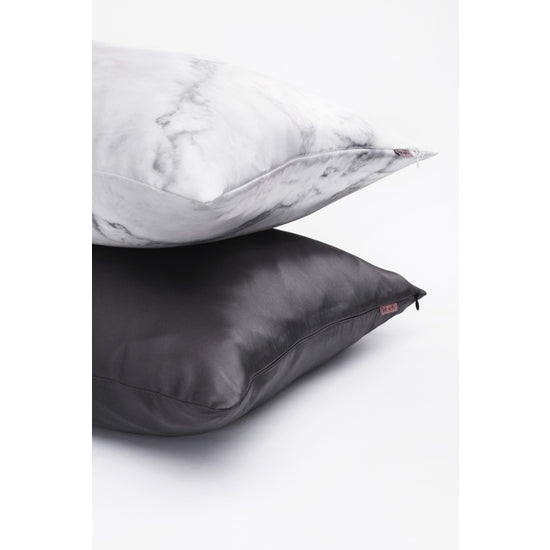 Kitsch Satin Standard Pillowcase - Charcoal