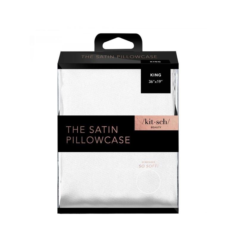 Kitsch Satin King Pillowcase - Ivory