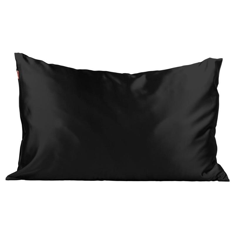 Kitsch Satin Standard Pillowcase - Black